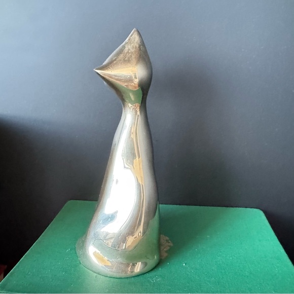 Vintage Brass Cat Kitten Figure - Picture 2 of 6